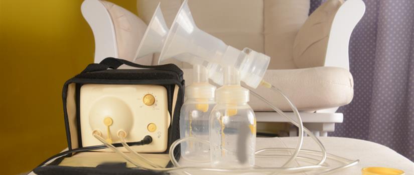 Chair with breastpump